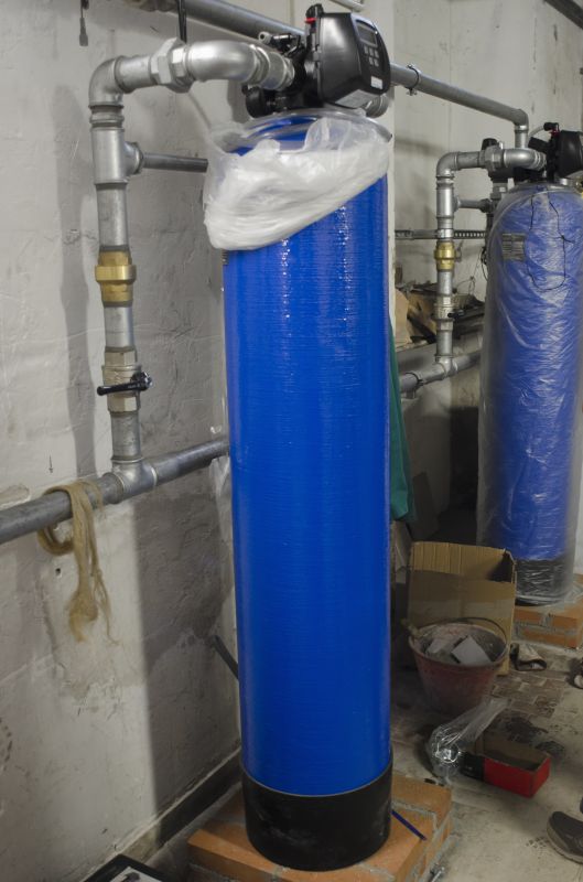 Water Softener System in Utility Room